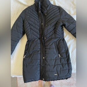 Kenneth Cole Black Quilted Puffer Jacket